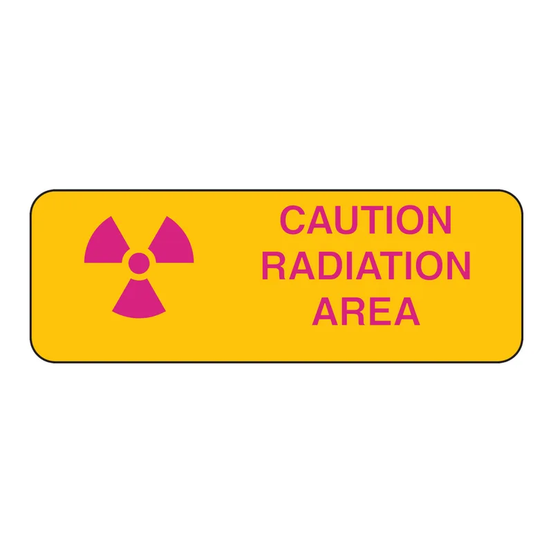 Brady Caution Radiation Area Sign