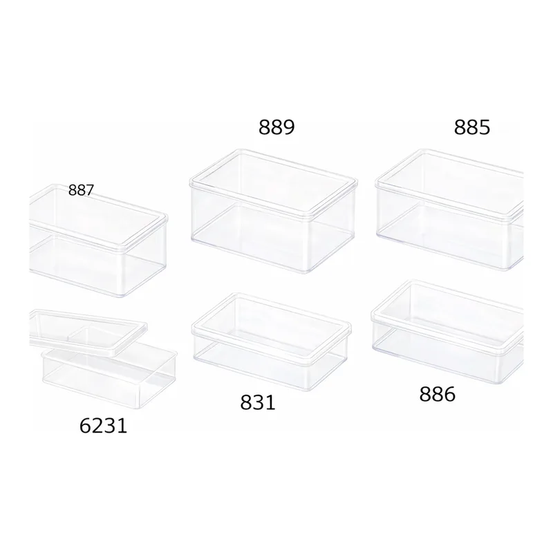AS ONE Styrene Square Shape Case (Large Type), 스틸렌 각형 케이스 (대형)
