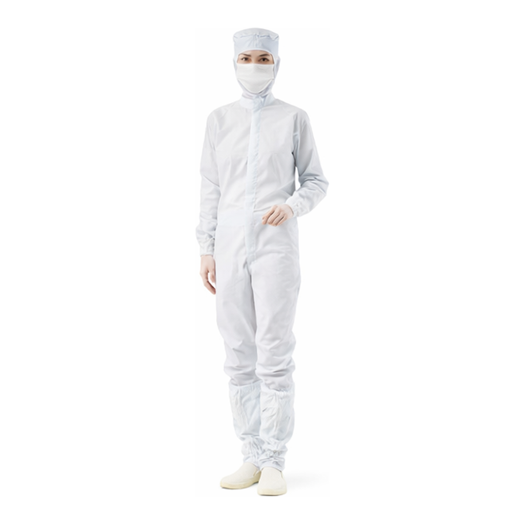 AS ONE Clean Coverall (All-In-One) M White Shoes 22cm