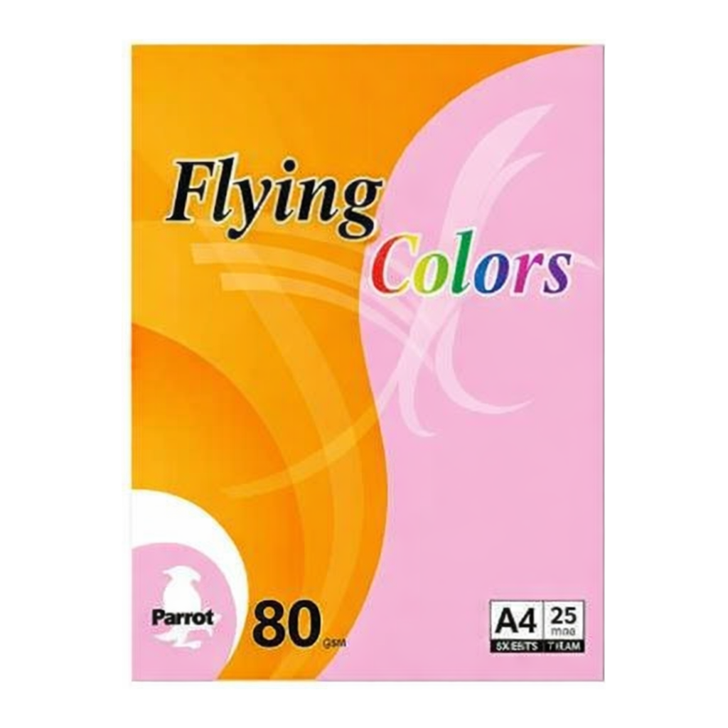 OFFICENEX 플라잉컬러 패럿(P20/A4/ 80g/ 주황색/ 25매/팩/삼원)