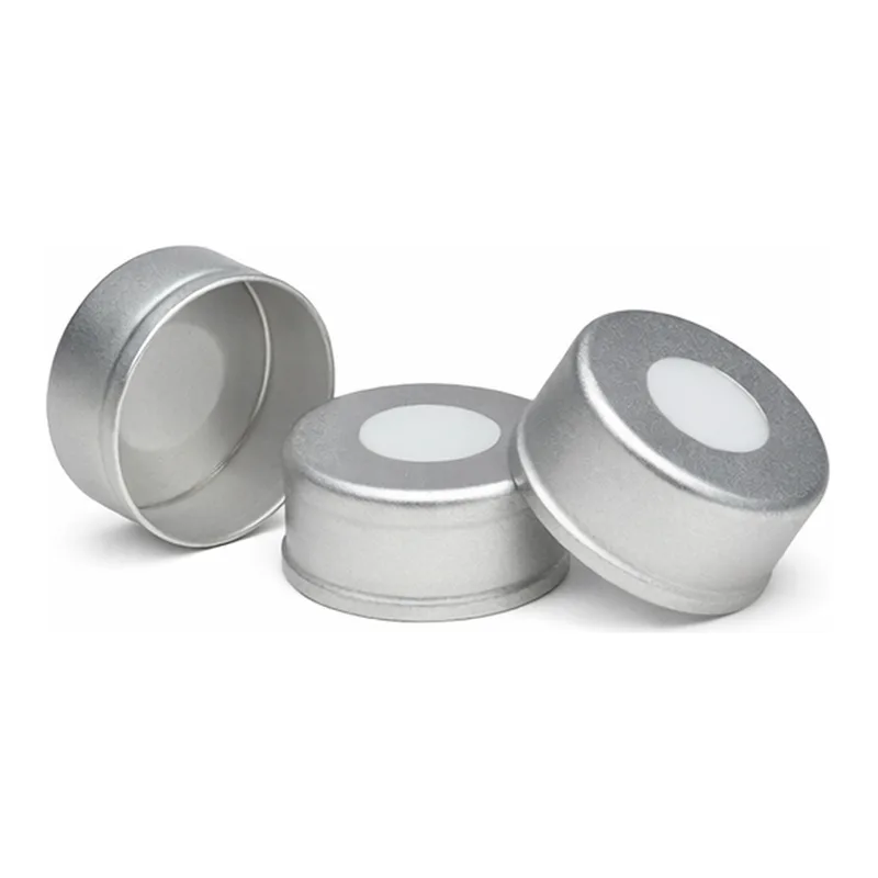 Agilent PTFE disc in aluminum crimp seal,100pk