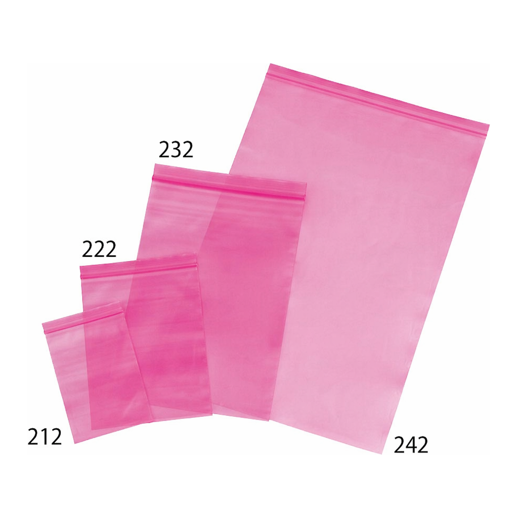 AS ONE Antistatic Poly Bag with Zipper, 정전기 방지 폴리 백