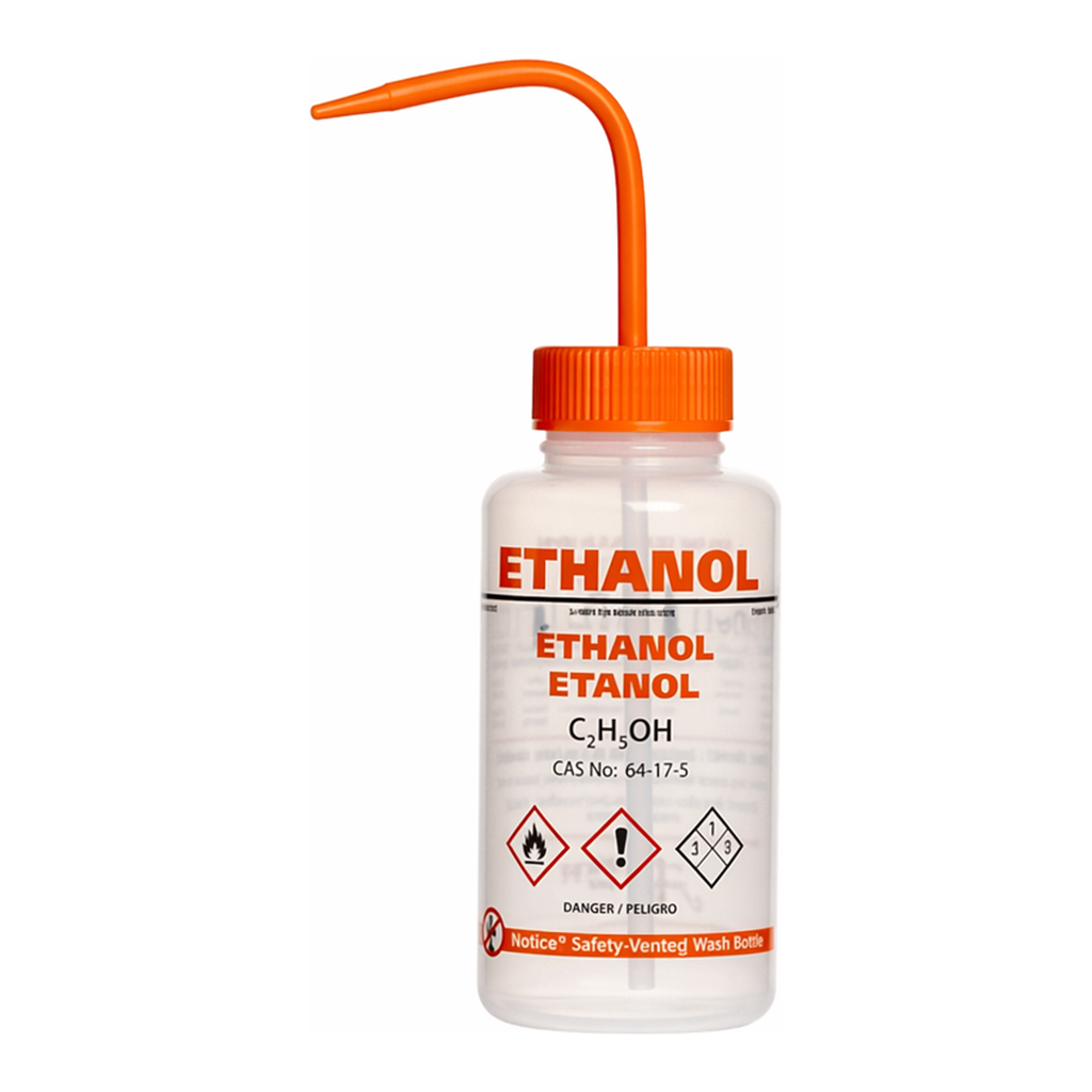 Merck AzlonÂ Multi-Lingual Safety Wash Bottles With Driplok Vapor Venting