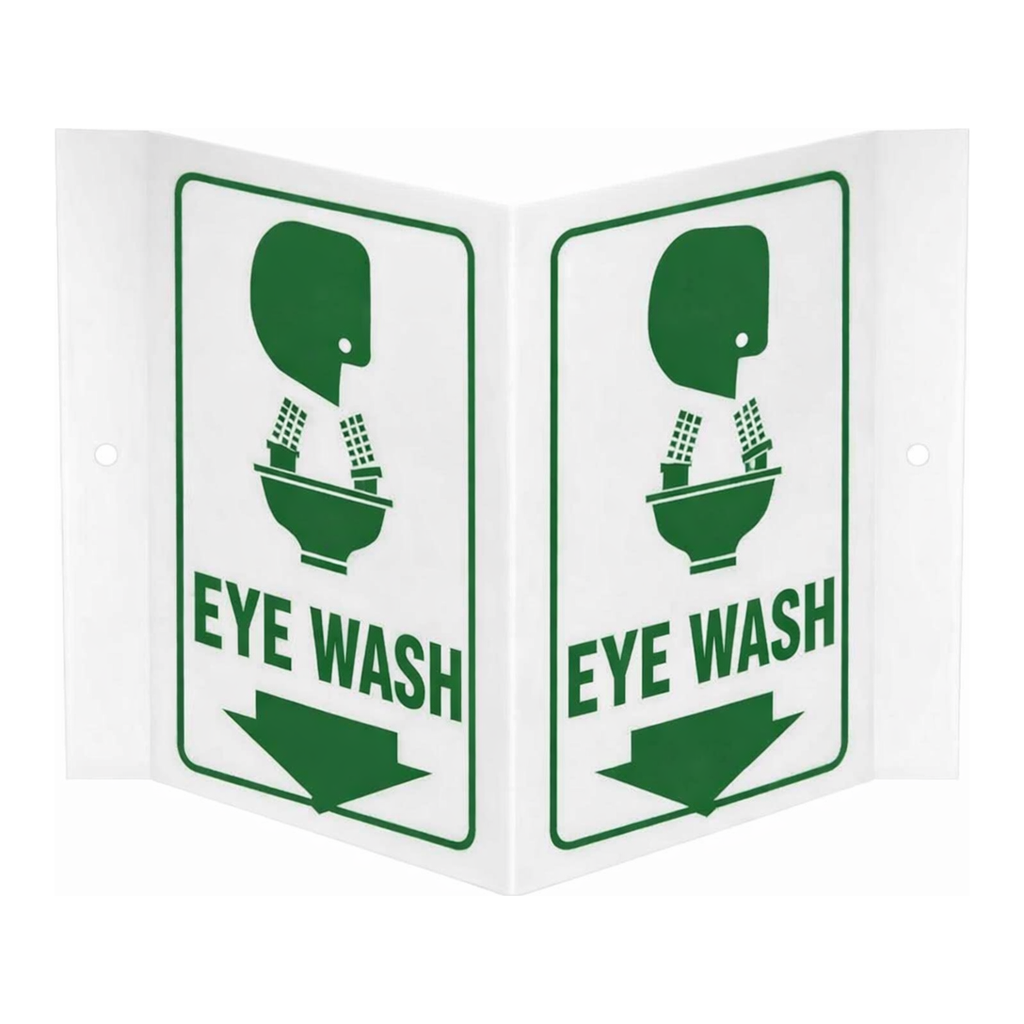 Brady V Eye Wash Sign