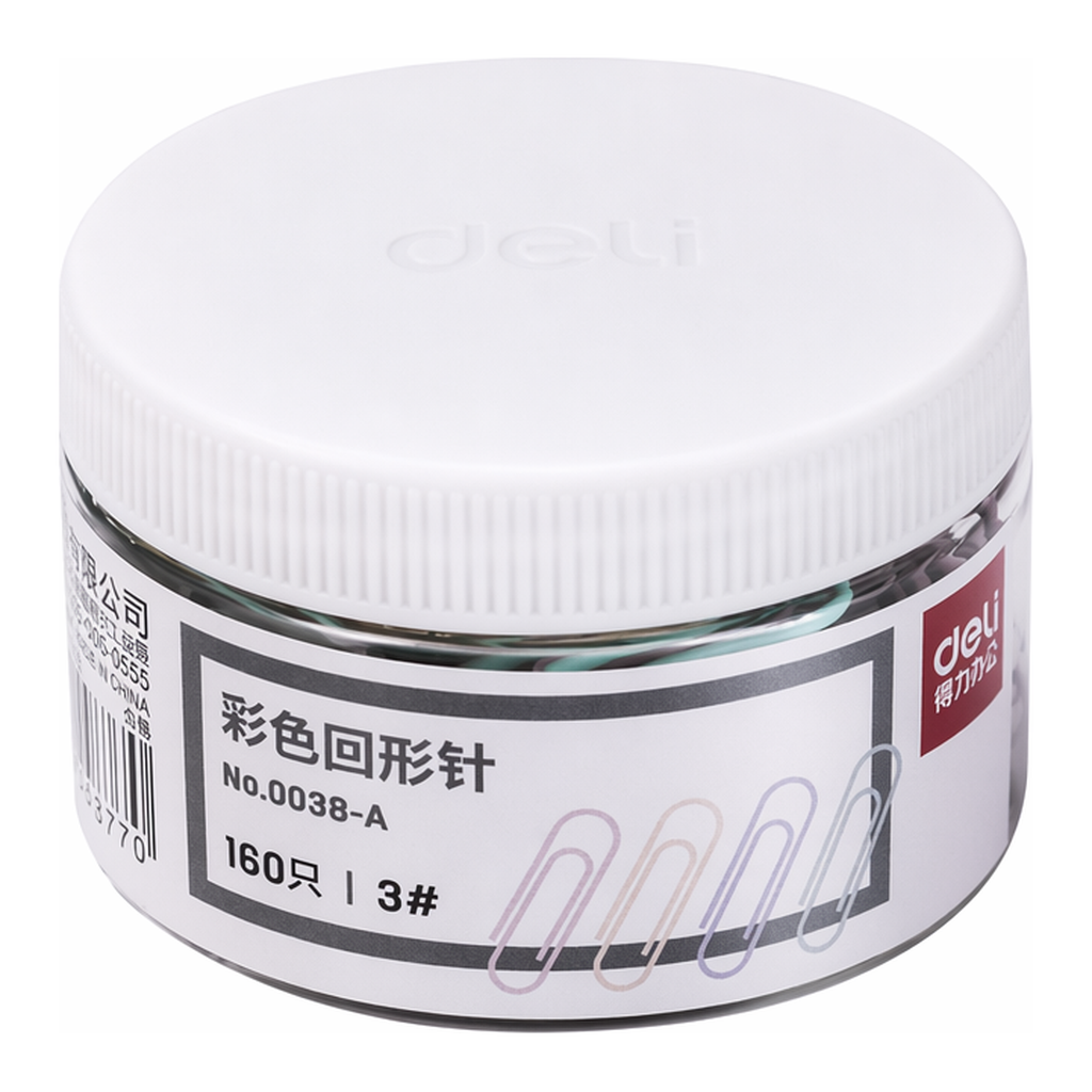 OFFICENEX 델리 칼라 페이퍼클립 160개입