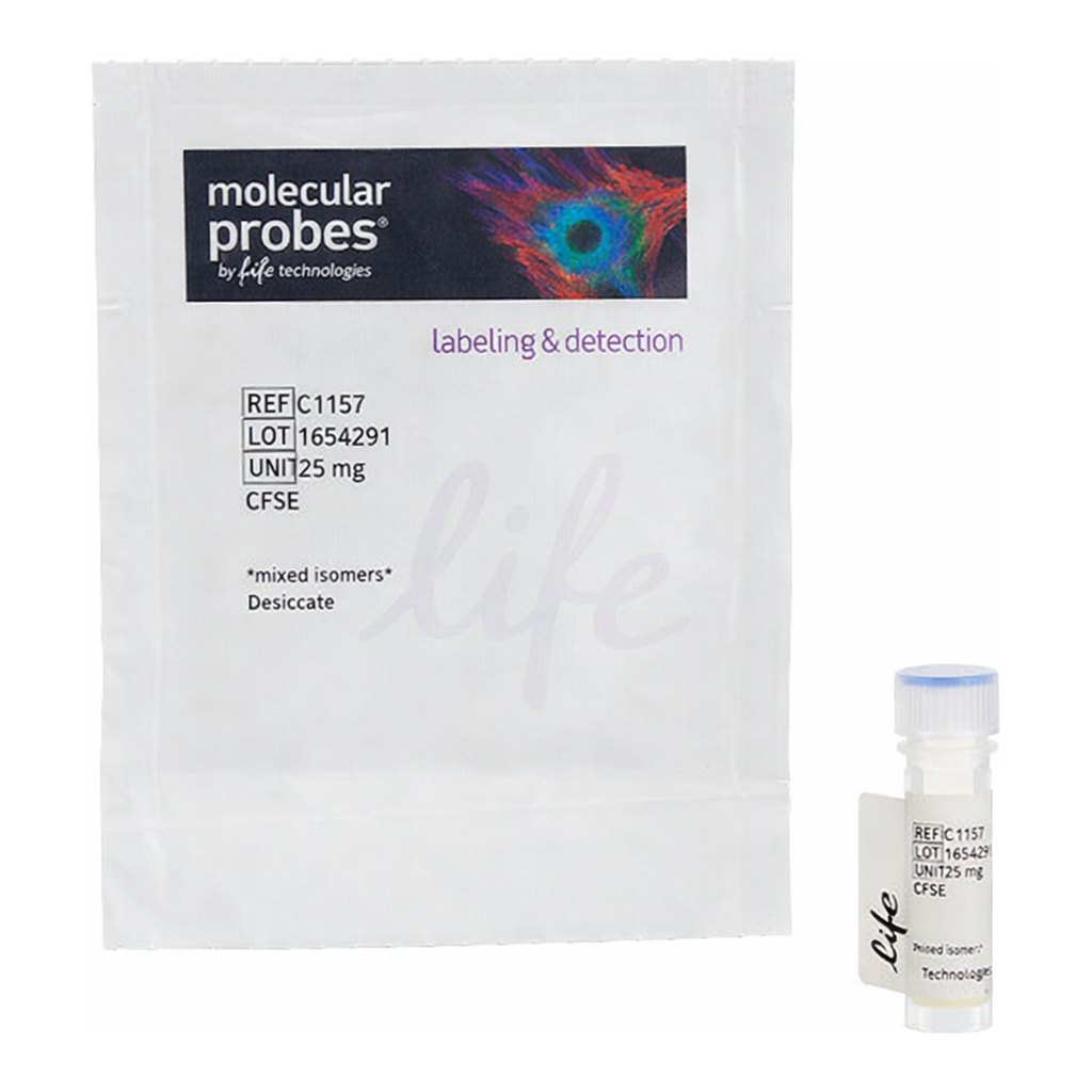 Thermo Fisher Scientific 5(6)-CFDA, SE; CFSE (5-(and-6)-Carboxyfluorescein Diacetate, Succinimidyl Ester), mixed isomers