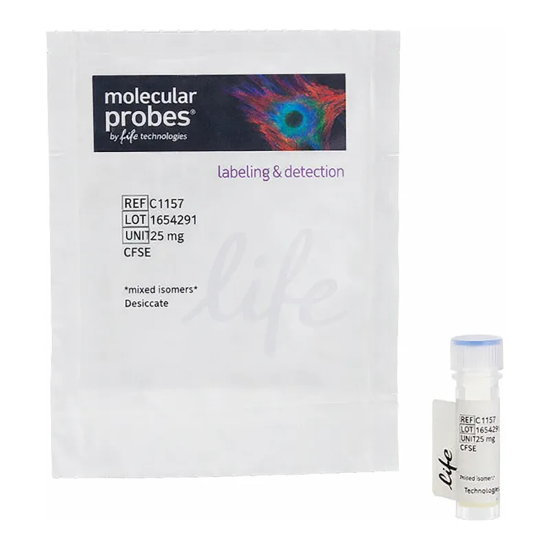 Thermo Fisher Scientific 5(6)-CFDA, SE; CFSE (5-(and-6)-Carboxyfluorescein Diacetate, Succinimidyl Ester), mixed isomers