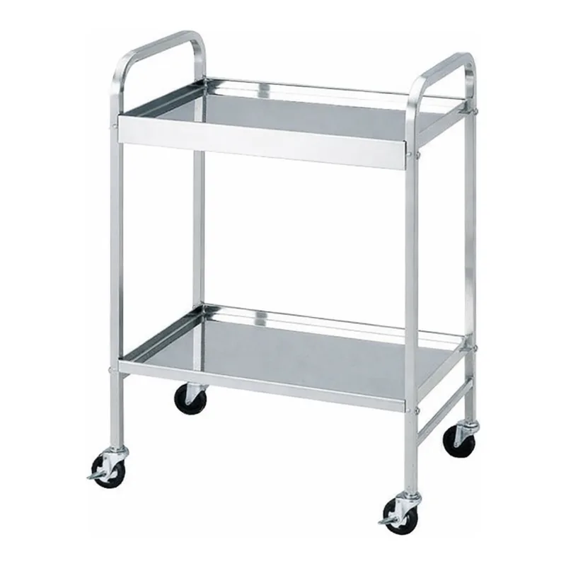 AS ONE Cleanroom Cart, SUS, 스테인리스 카트, 클린룸용 2단