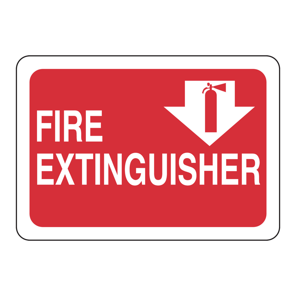 Brady Fire Extinguisher Sign