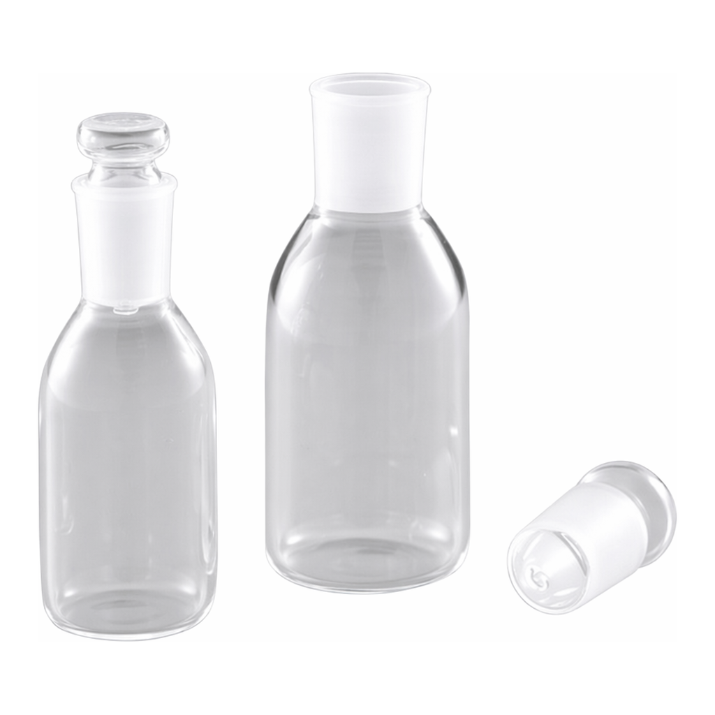 AS ONE Quartz Bottle with Common Flat Plug, 석영유리 공통평전병(평전 부속)