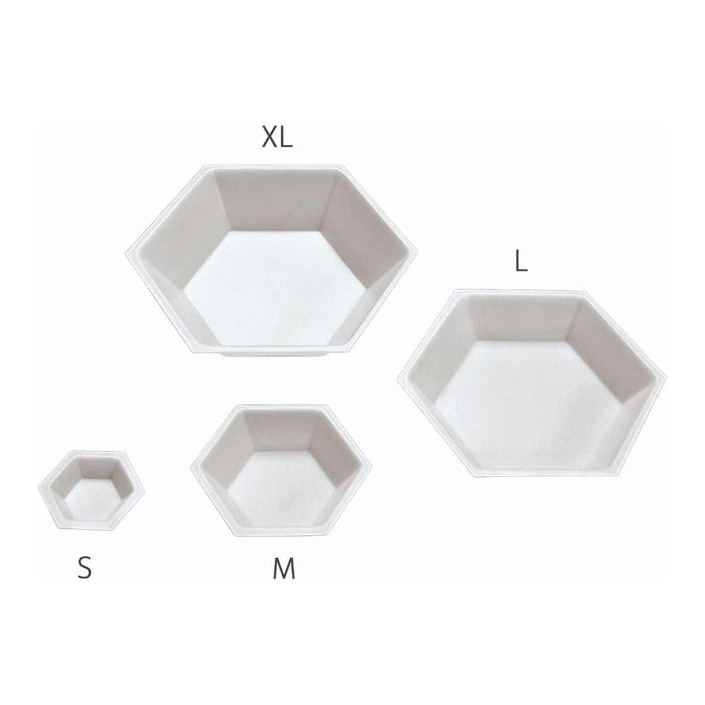 AS ONE Hexagonal Weighing Tray PS (Antistatic), 육각형 계량 접시 PS (대전방지)