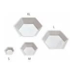AS ONE Hexagonal Weighing Tray PS (Antistatic), 육각형 계량 접시 PS (대전방지)