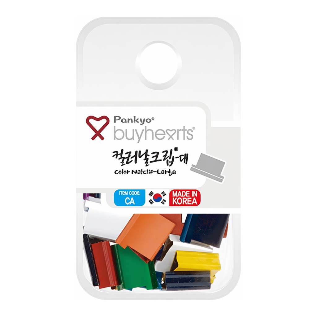 OFFICENEX 바이하츠 컬러날크립(심)(대, 21개입, 80매용)