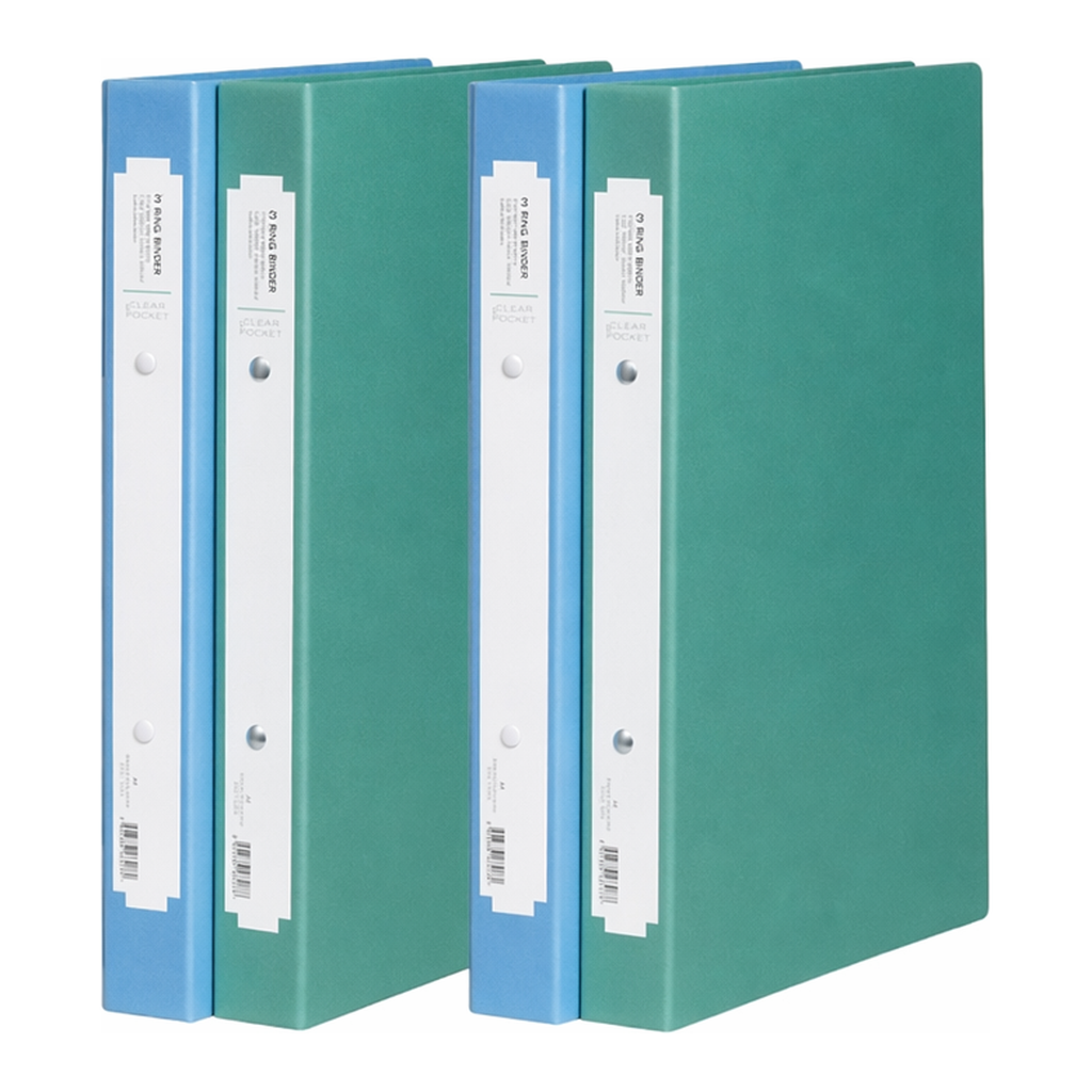 OFFICENEX 문화 2공O링수입지바인더(A4/B340-7/3cm/공간격8cm/청색)