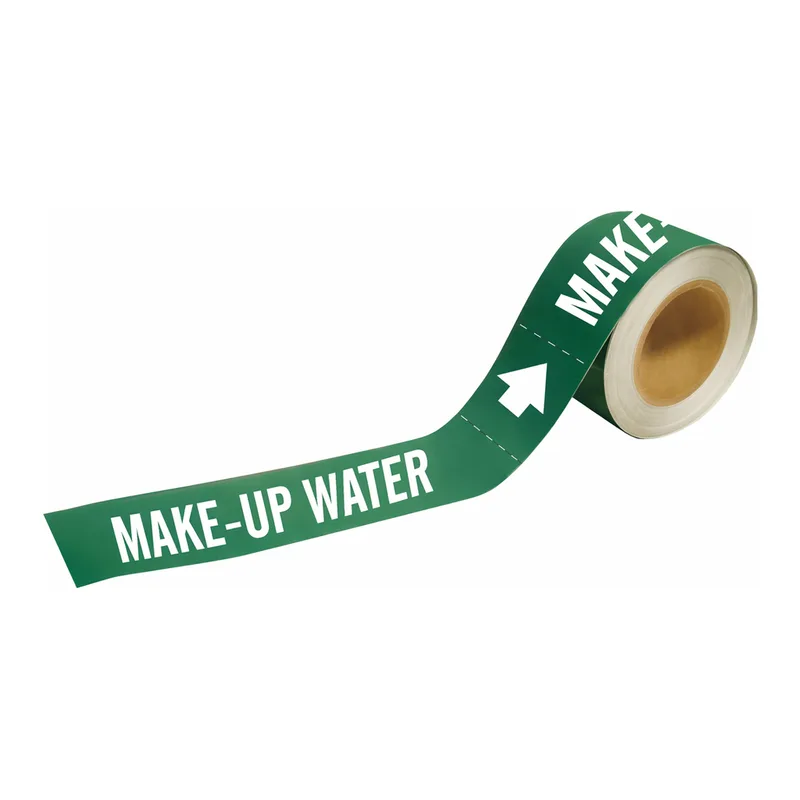 Brady MAKE-UP WATER Pipe Markers-To-Go
