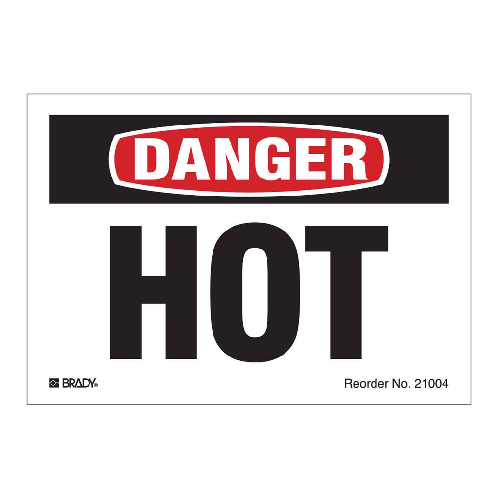 Brady DANGER Hot Labels