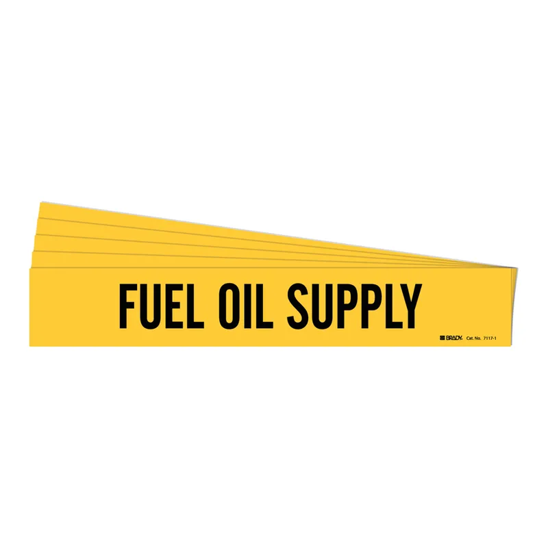 Brady FUEL OIL SUPPLY Pipe Marker