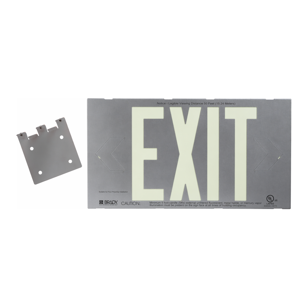 Brady BradyGlo Exit Sign