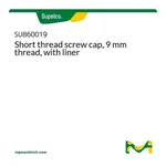 Merck Short thread screw cap, 9 mm thread, with liner