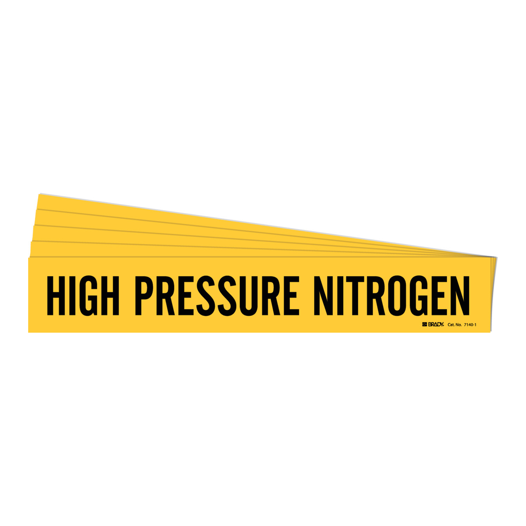 Brady HIGH PRESSURE NITROGEN Pipe Marker
