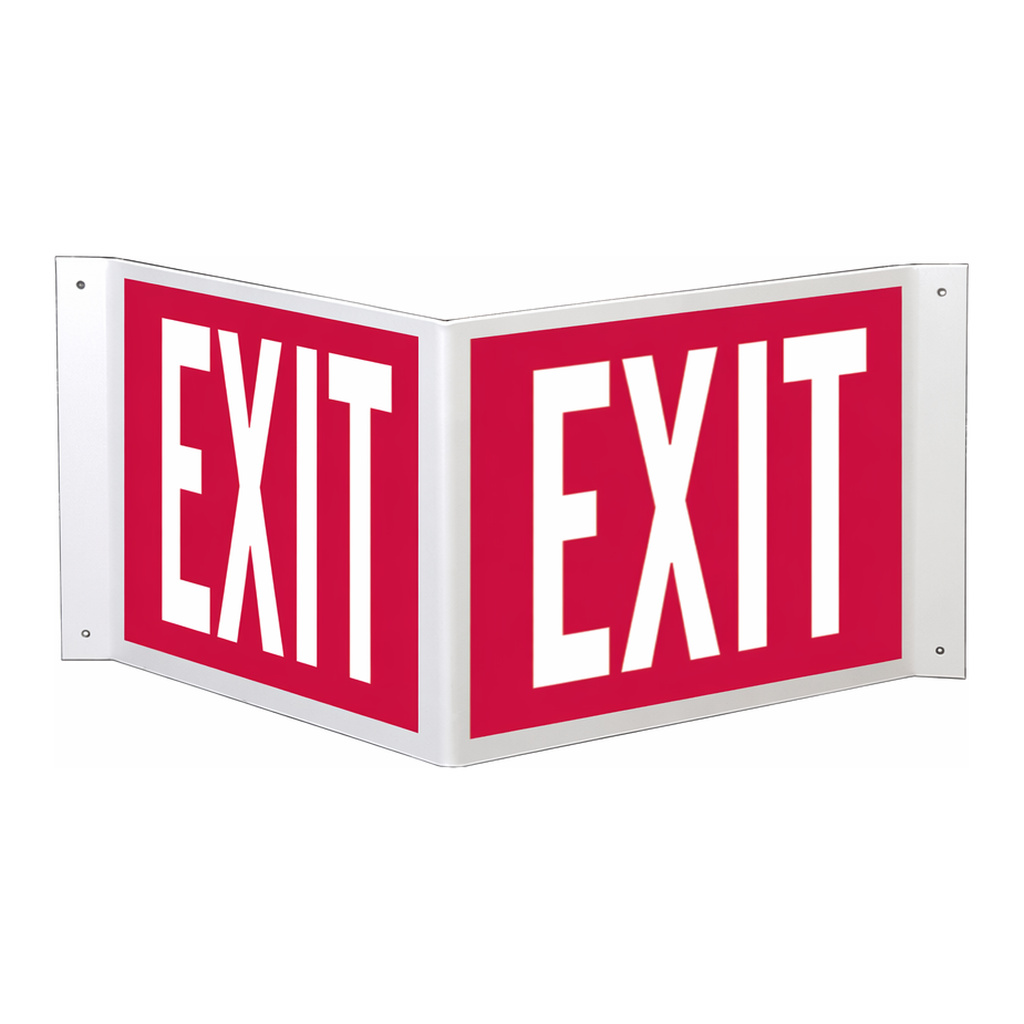 Brady V Exit Sign