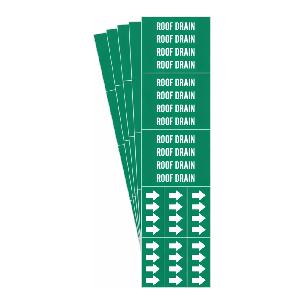 Brady ROOF DRAIN Pipe Marker
