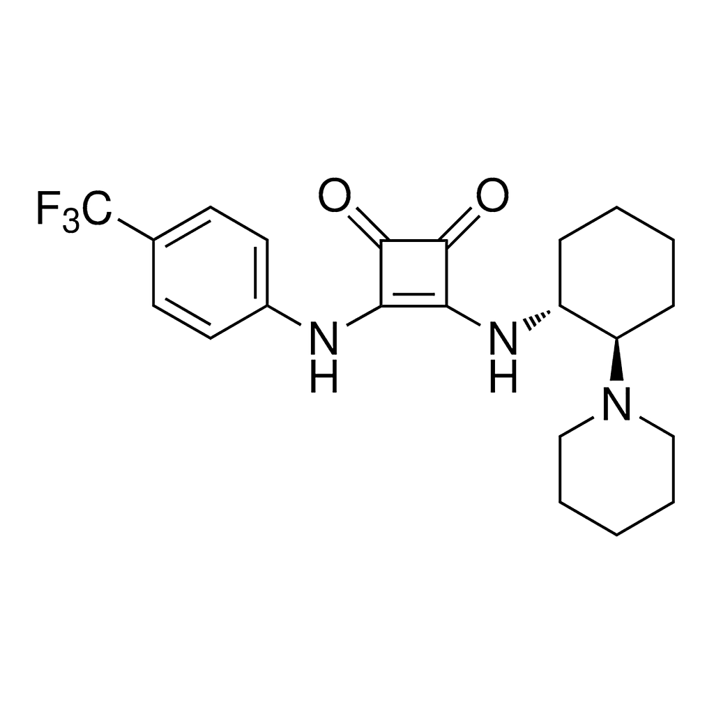 Merck N-[(1R,2R)-2-(1-Piperidinyl)cyclohexyl]-N'-[4-(trifluoromethyl)phenyl]squaramide