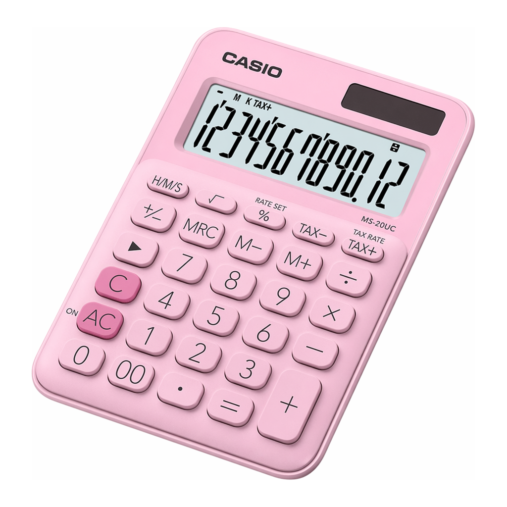 OFFICENEX 카시오 컬러계산기(MS-20UC/핑크)