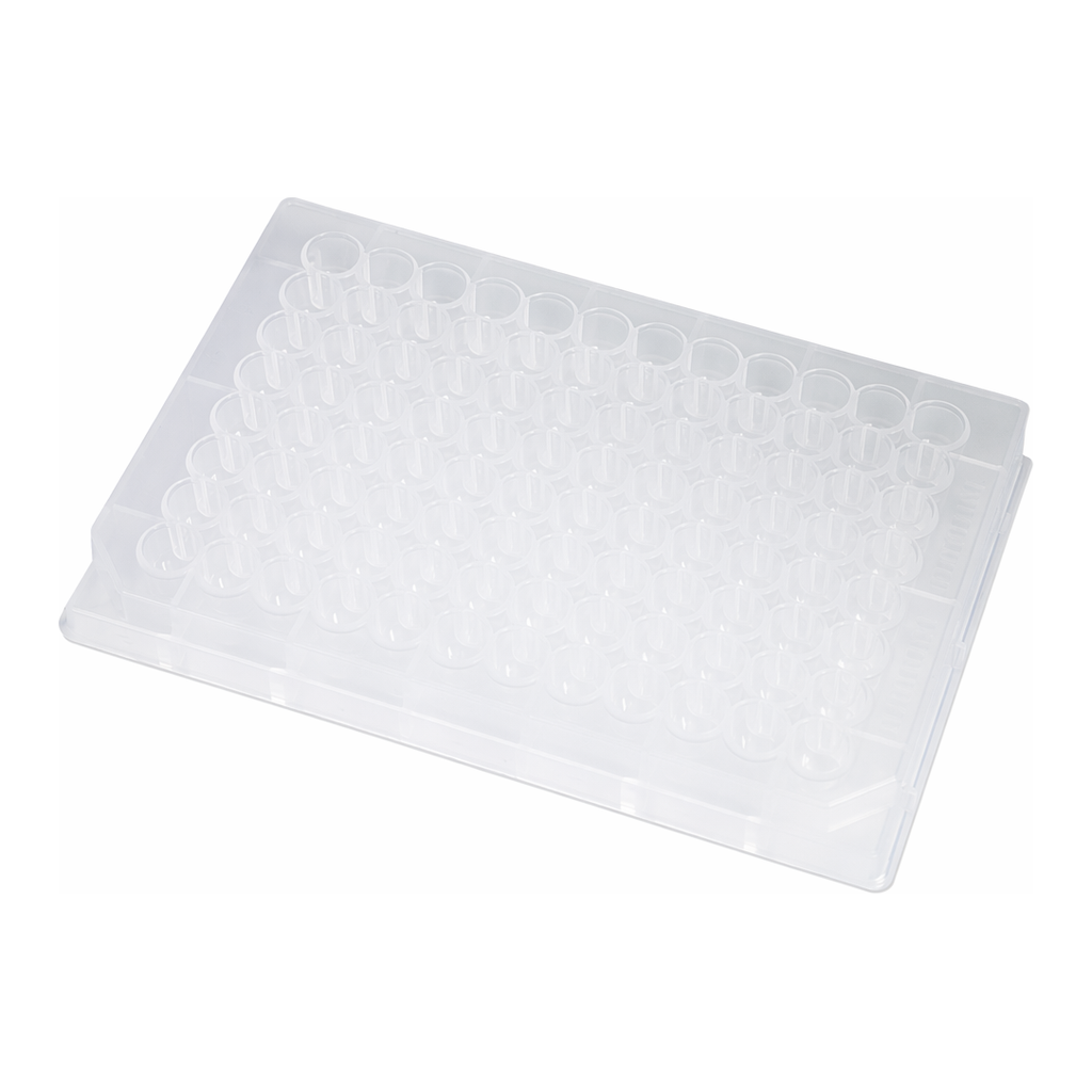 Restek 0.45mL 96-Well Plates, Case of 120, Non-Sterile Round Well, Conical Bottom