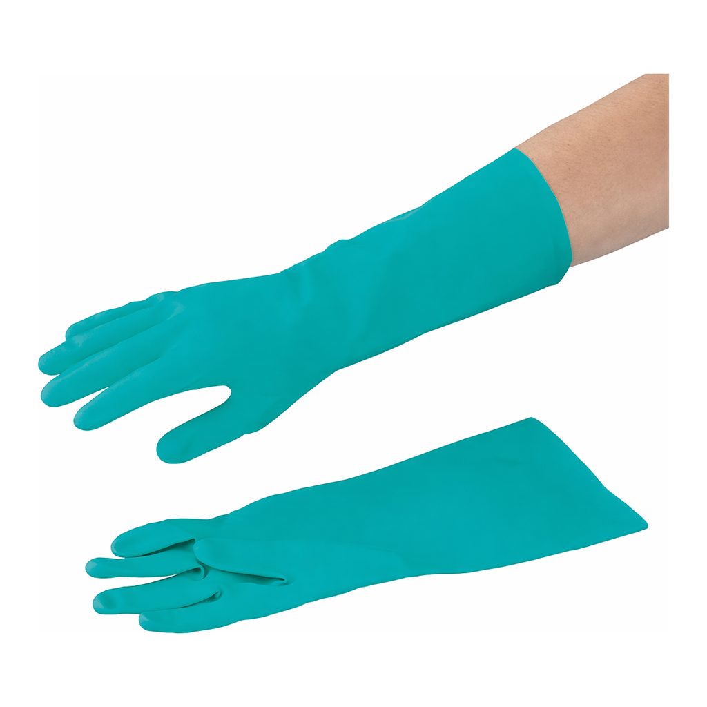 AS ONE Oil and Chemical Resistant Nitrile Gloves (Alphatech Solvex 37-873), 내유·내약품 니트릴 장갑(알파테크·솔벡스·37-873)