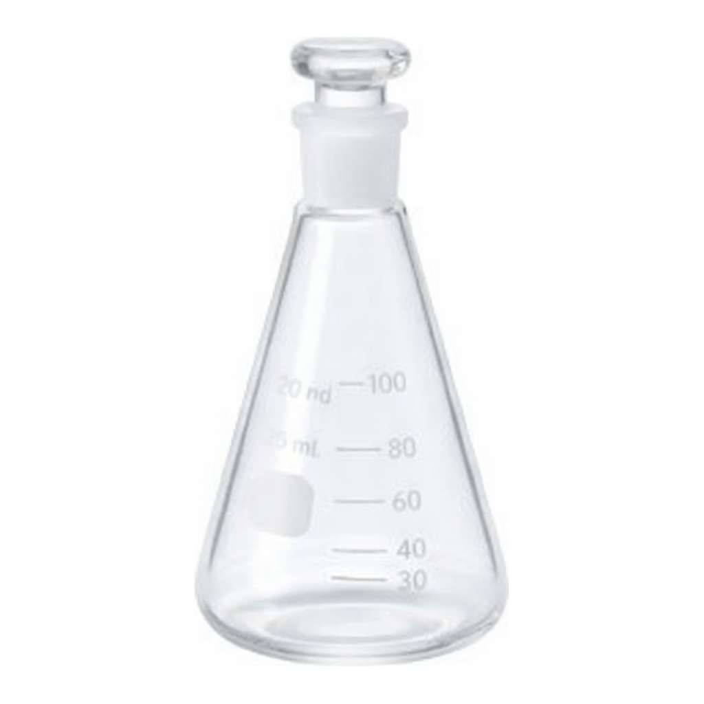 AS ONE Common Grinding Stopper Erlenmeyer Flask (only Body), 공통연마 마개 삼각 플라스크 (본체만)