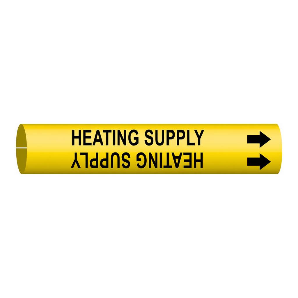 Brady HEATING SUPPLY Snap-On/Strap-On Pipe Marker