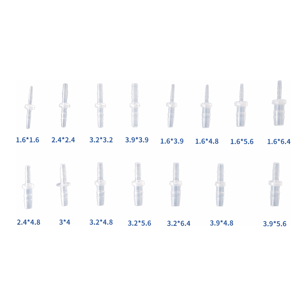 Viko Science 튜브 호스 커넥터 스트레이트 플랫 타입 레듀서 피팅 1자 일자 PP 튜빙 Flat 플라스틱 fitting flatfitting straight barb barbed