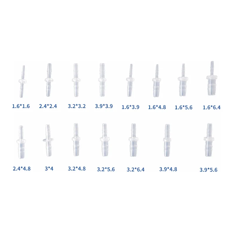 Viko Science 튜브 호스 커넥터 스트레이트 플랫 타입 레듀서 피팅 1자 일자 PP 튜빙 Flat 플라스틱 fitting flatfitting straight barb barbed