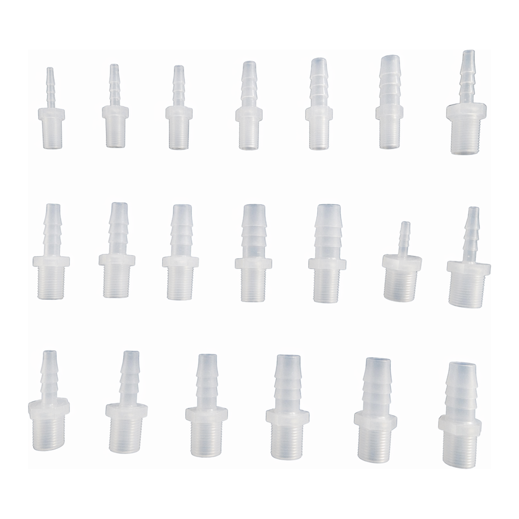 Viko Science 튜브 호스 니플 미리탭 mm tap PP connector tubing tube polypropylene[튜빙 커넥터 피팅 연결관 밸브 콘넥터 닛블 니쁠 일자 1자 플라스틱