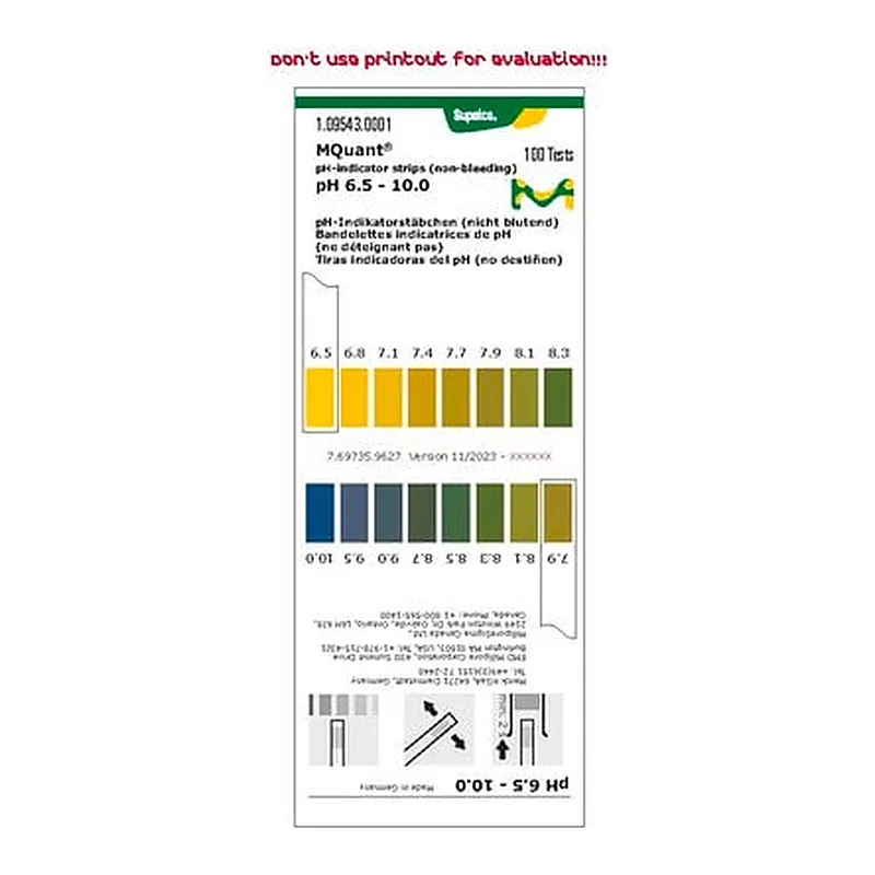 Merck PH-INDICATOR STRIPS NON-BLEEDING SPECIAL