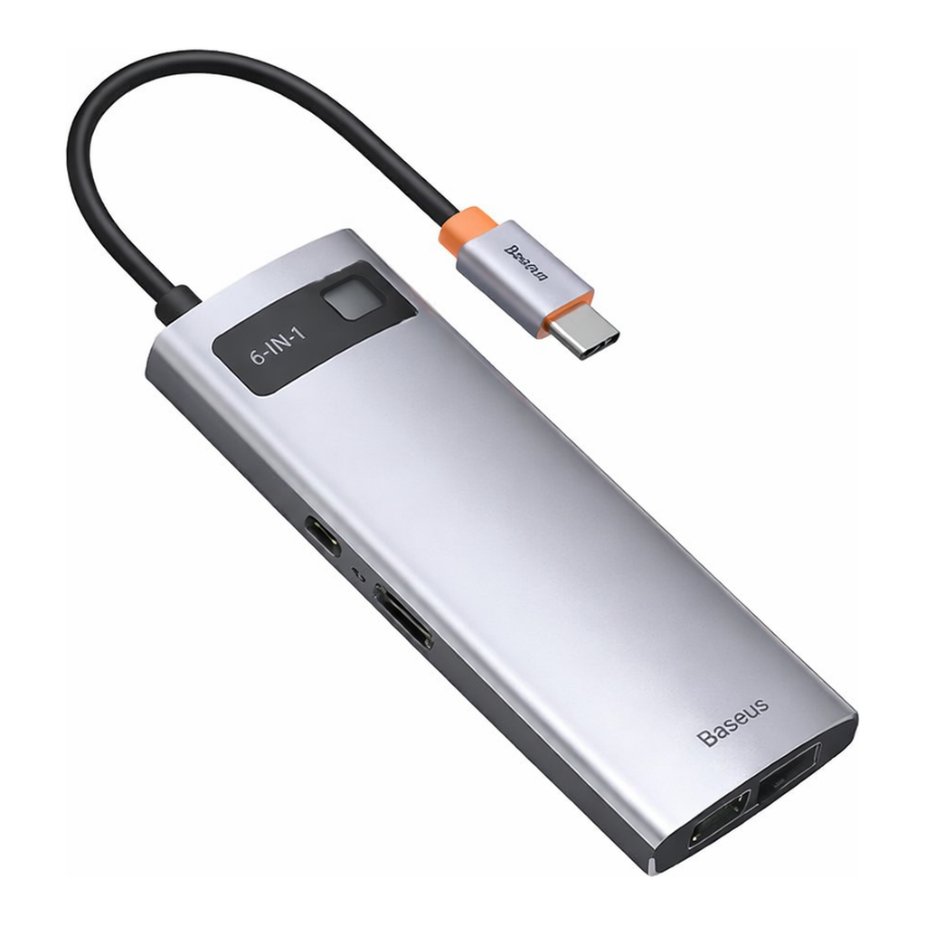 OFFICENEX 6IN1 C타입 멀티허브 도킹스테이션(CAHUB-CW0G/베이스어스)