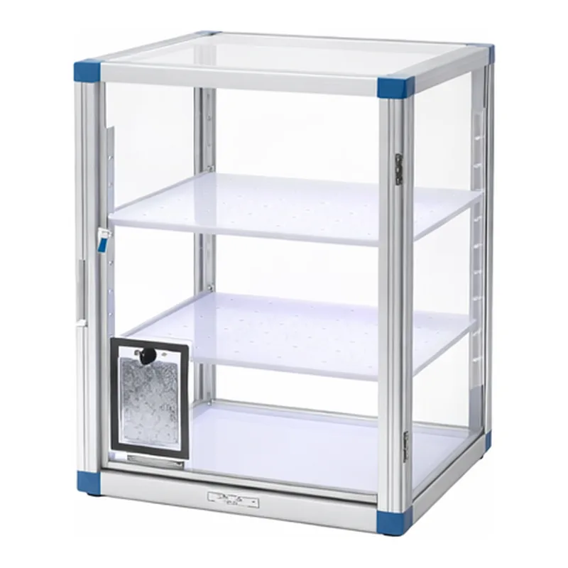 AS ONE Standard Desiccator BG (w/Dehumidifier Storage Pocket) Reinforced Plastic Shelf