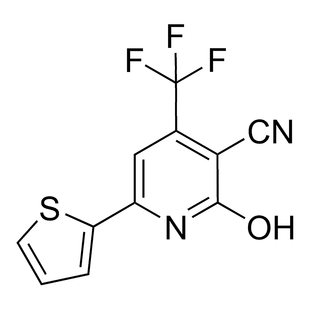 Merck 2-Hydroxy-6-(2-thienyl)-4-trifluoromethyl nicotinonitrile