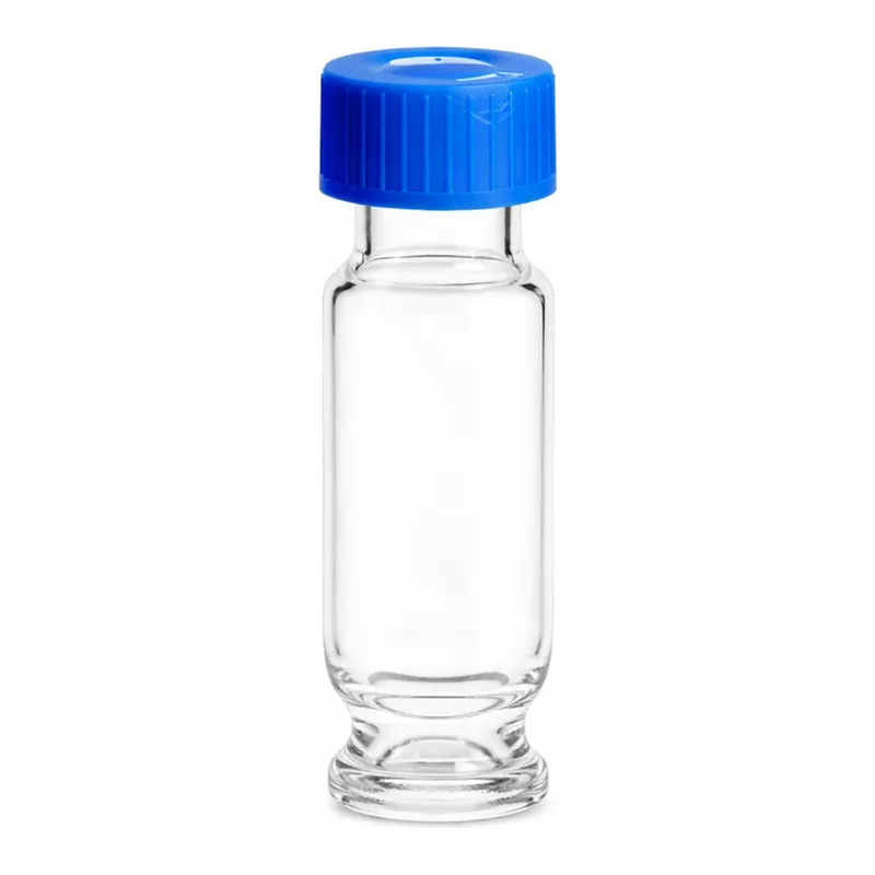 Waters Deactivated Clear Glass 12 x 32 mm Screw Neck Max Recovery Vial, with Cap and Preslit PTFE/Silicone Septum, 1.5 mL Volume, 100/pk