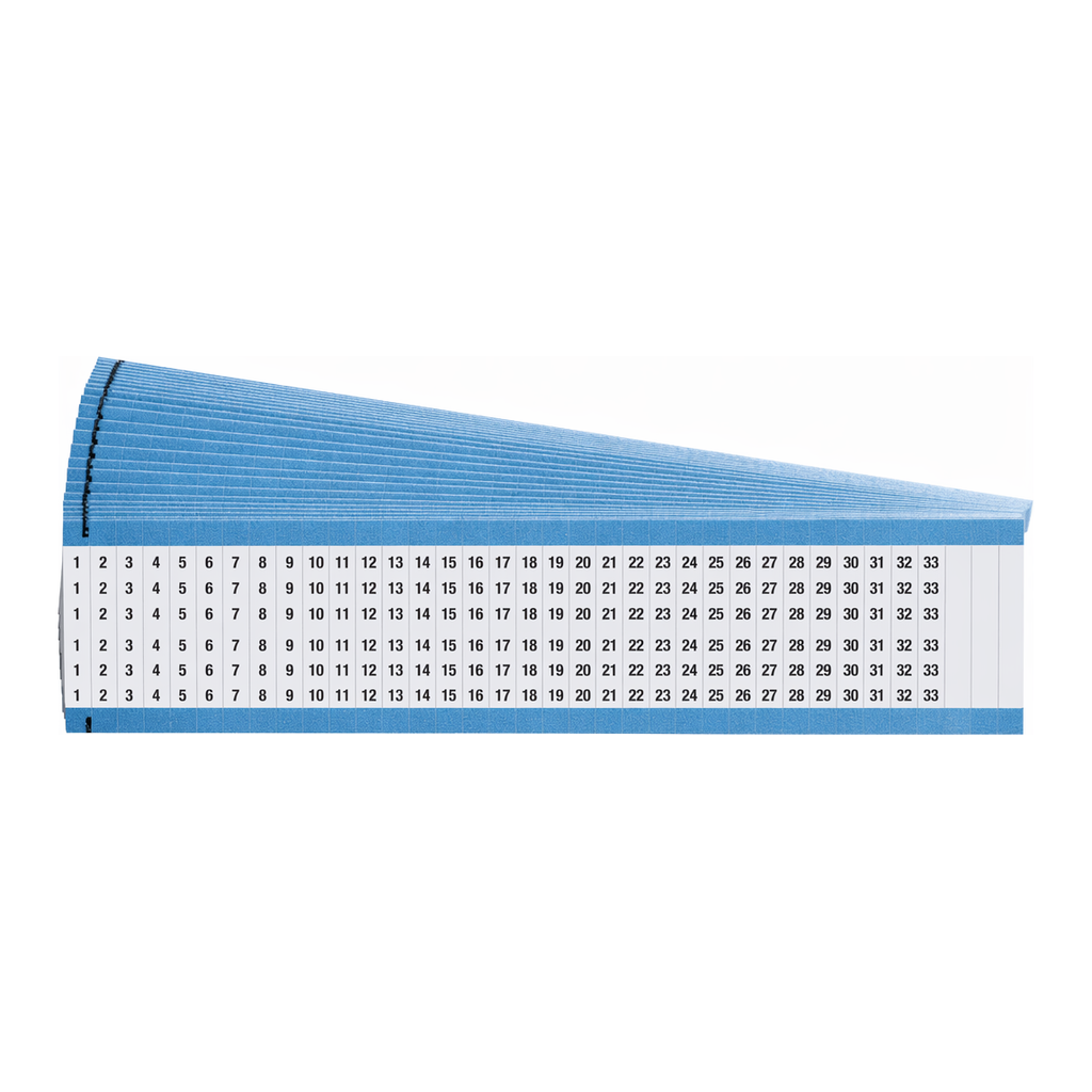 Brady Consecutive Numbers Vinyl Cloth Wire Markers