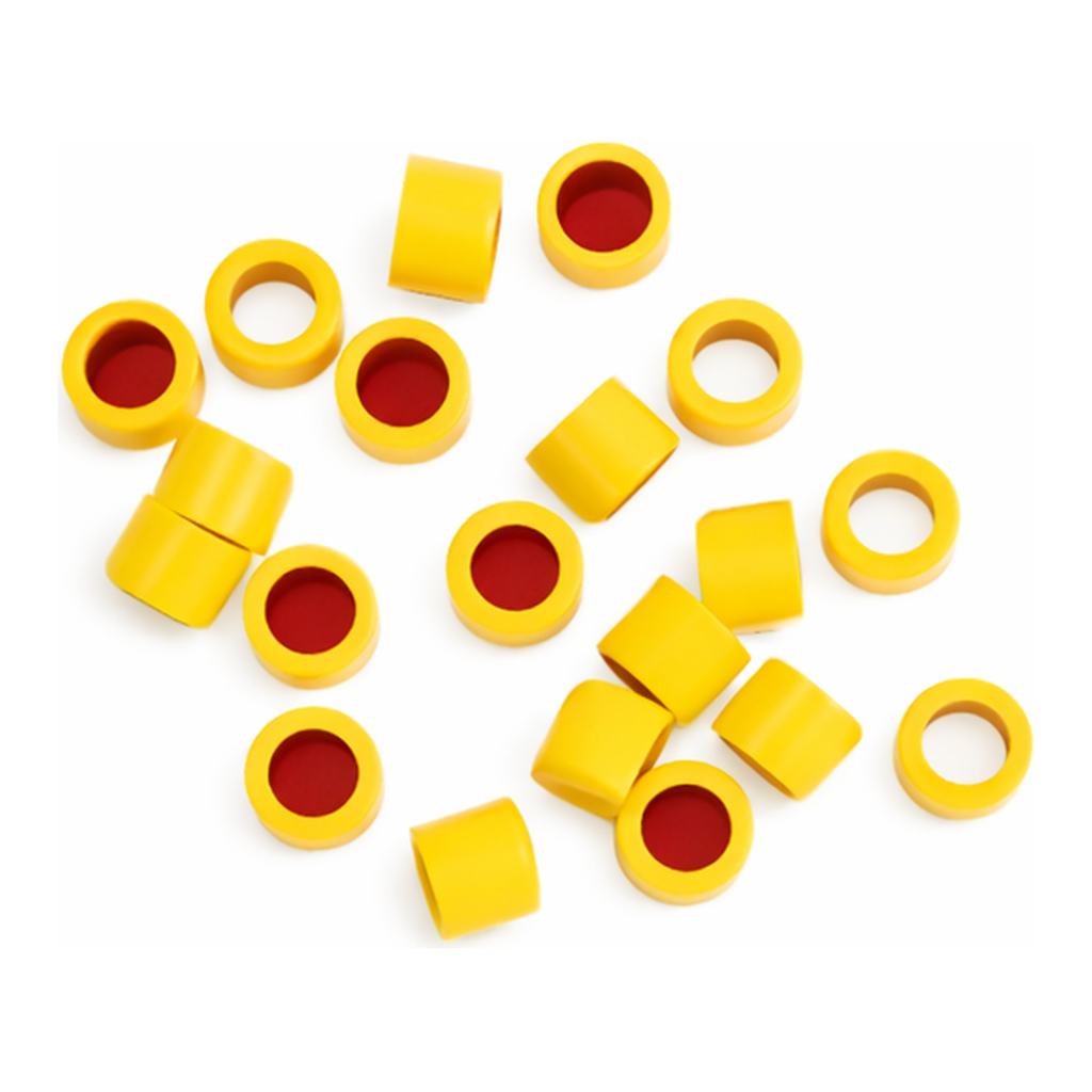 Agilent screw cap 8mm slit PTFE/sil 100pk