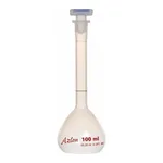 Merck Azlon Clear PMP Volumetric Flask with PPE Stopper