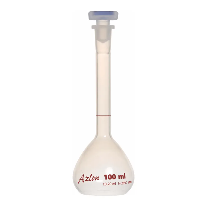 Merck Azlon Clear PMP Volumetric Flask with PPE Stopper