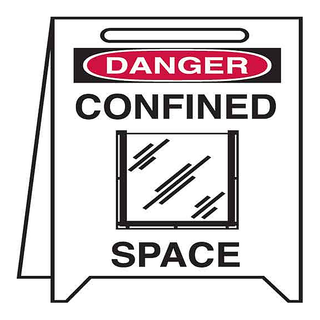 Brady DANGER Confined Space Floor Stand