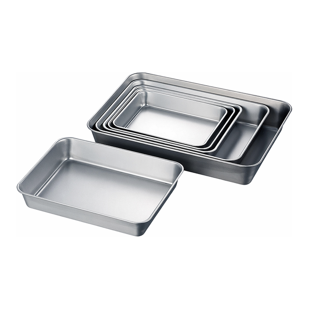 AS ONE Stainless Steel Square Tray (Matte type), 스테인리스 각형 트레이 (무광 타입)