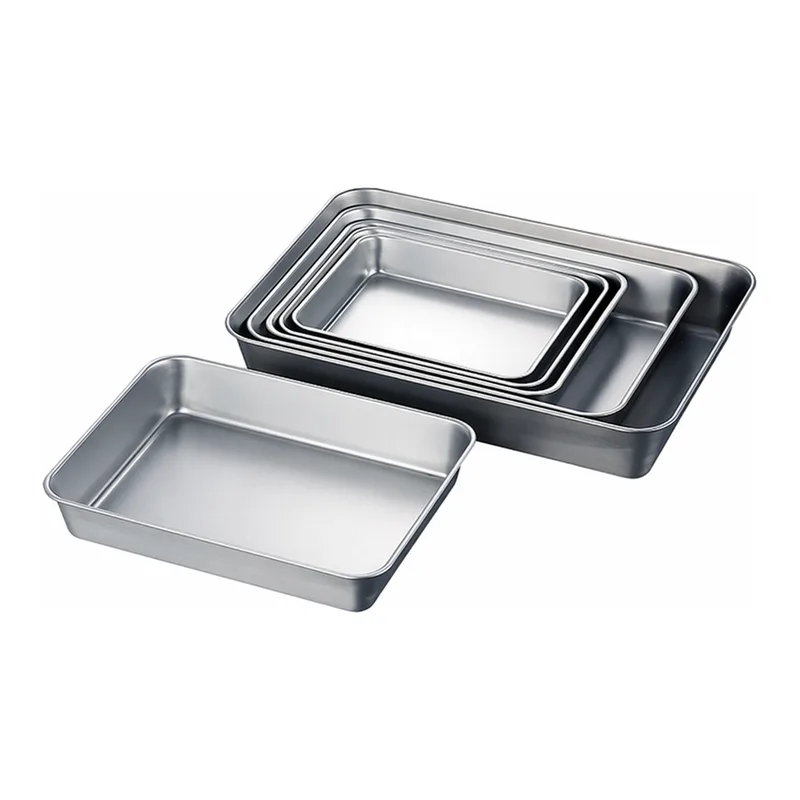 AS ONE Stainless Steel Square Tray (Matte type), 스테인리스 각형 트레이 (무광 타입)