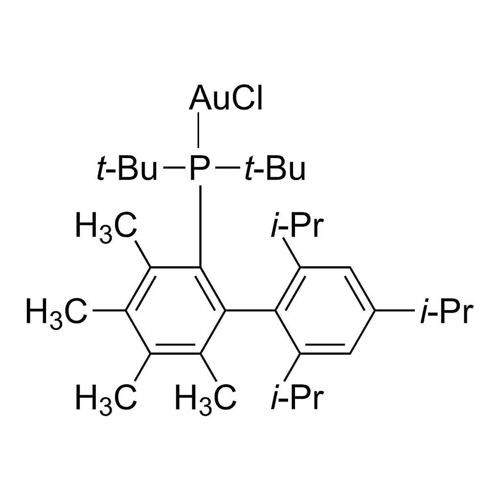 Merck Chloro(2-di-tert-butylphosphino-3,4,5,6-tetramethyl-2',4',6'-triisopropylbiphenyl)gold(I)