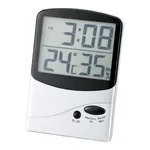 AS ONE Digital Thermo-Hygrometer (large Screen Type with Time Display), 디지털 온습도계(대화면, 시각표시)