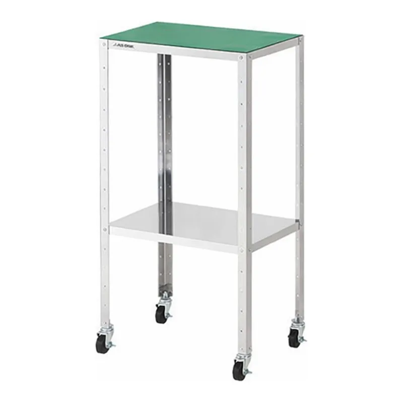AS ONE Stainless Steel Conductive Wagon, Assembly Type, with Conductive Mat, 460 x 310 x 809, mm